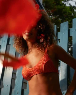 Bobby Bikini Top - Cherry Rib