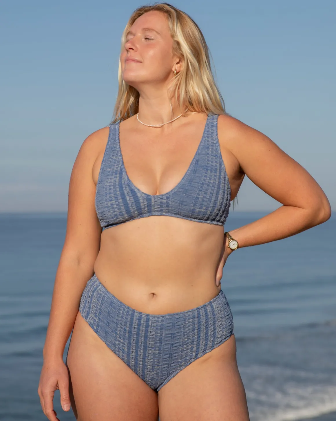 Brasilia High Waist Bikini Bottom - Petra