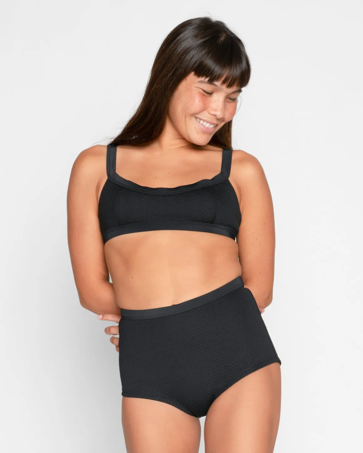 Flor Bikini Top - Jet
