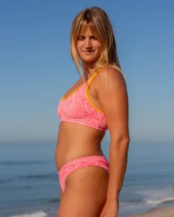 Fonda Bikini Bottom - Pink Glow