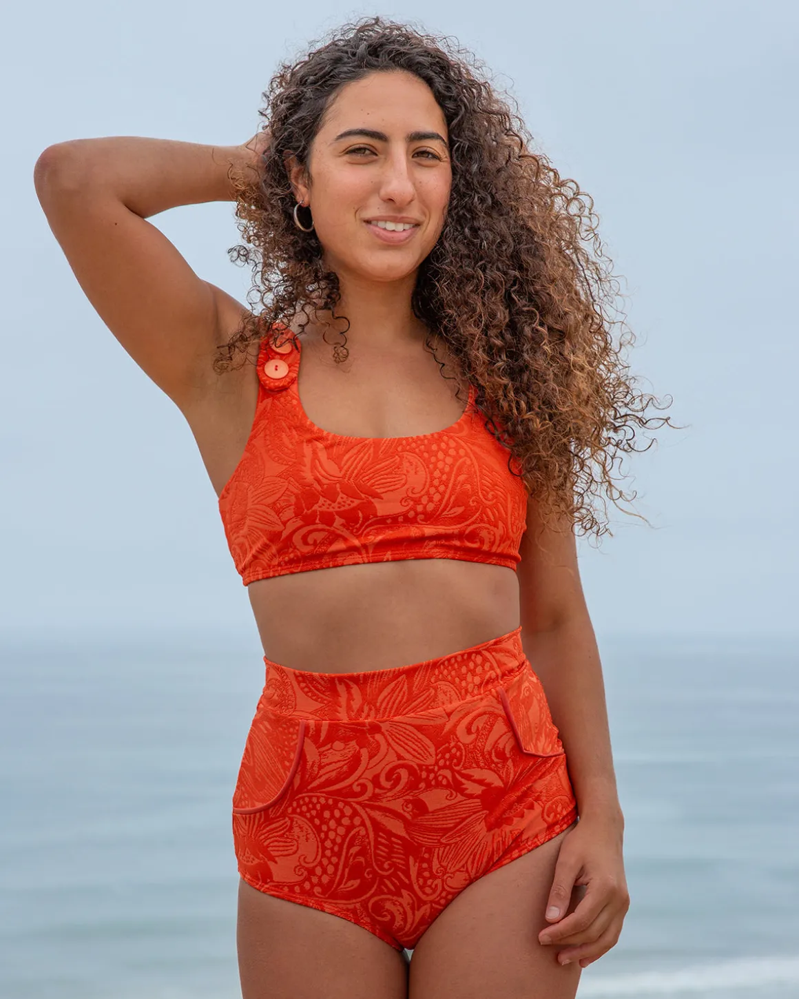Georgia Bikini Top - Mandarina