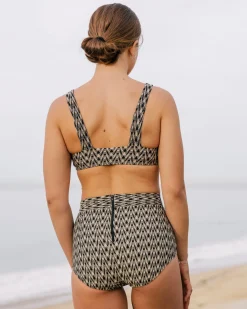 Georgia High Waist Bikini Bottom - Aries