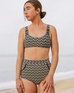 Georgia High Waist Bikini Bottom - Aries