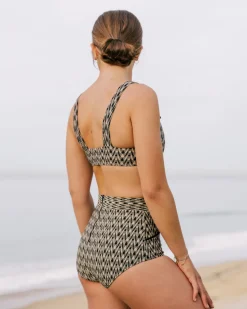 Georgia High Waist Bikini Bottom - Aries