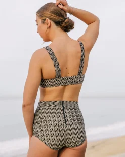 Georgia High Waist Bikini Bottom - Aries
