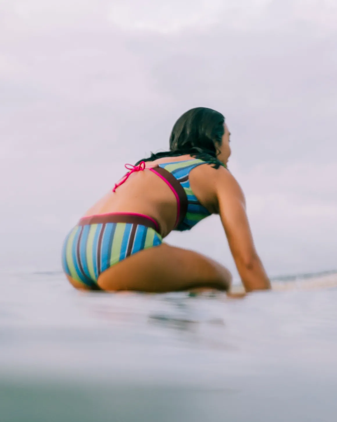 Naya Bikini Bottom - Aqua Stripe