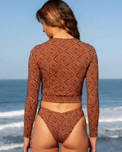 Palomar Crop Top Rashguard - Bordeen