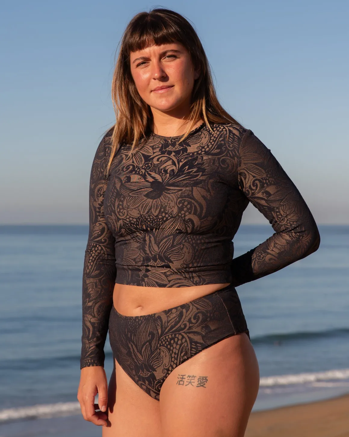 Palomar Crop Top Rashguard - Delfina