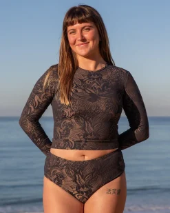 Palomar Crop Top Rashguard - Delfina