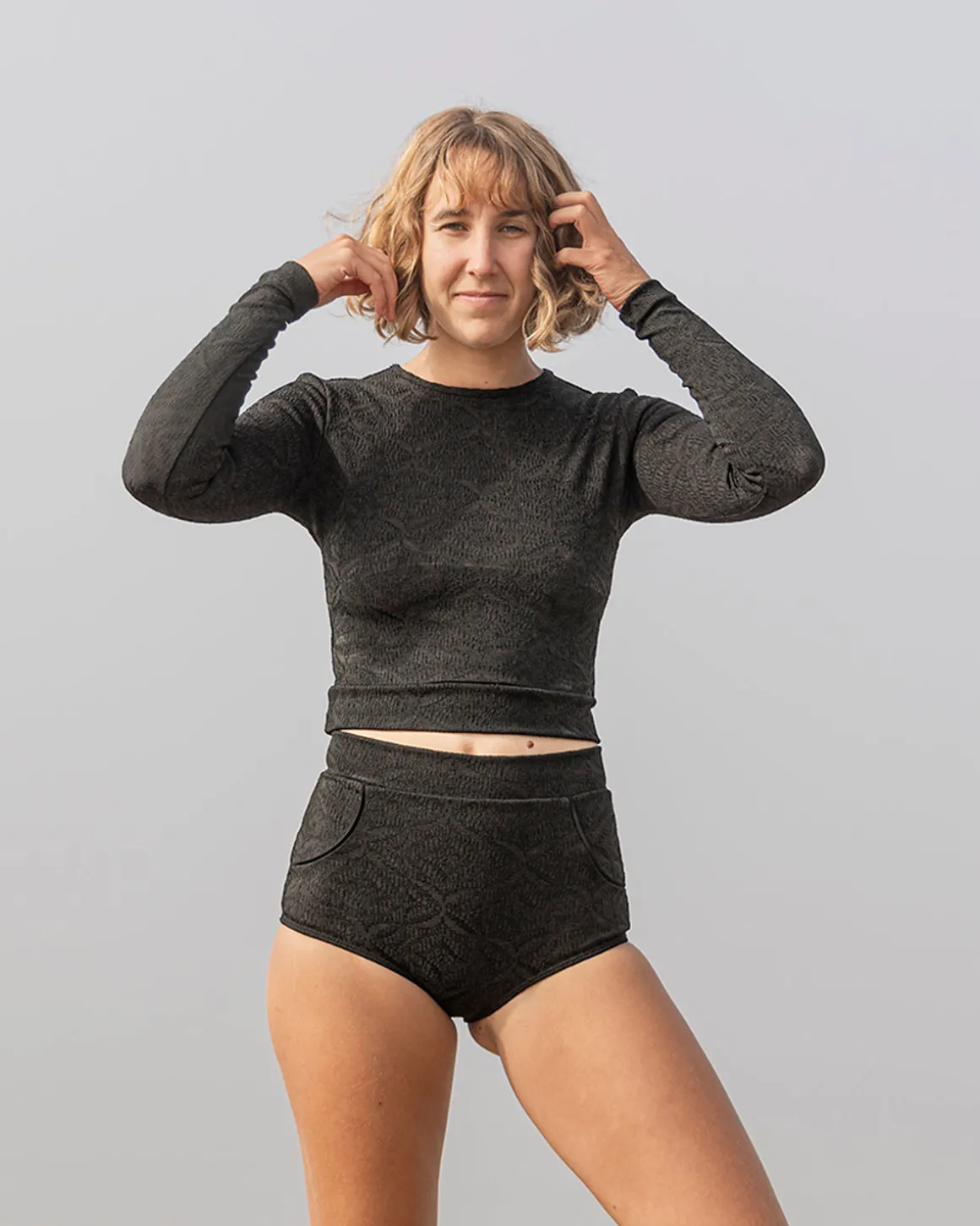 Palomar Crop Top Rashguard - Licorice