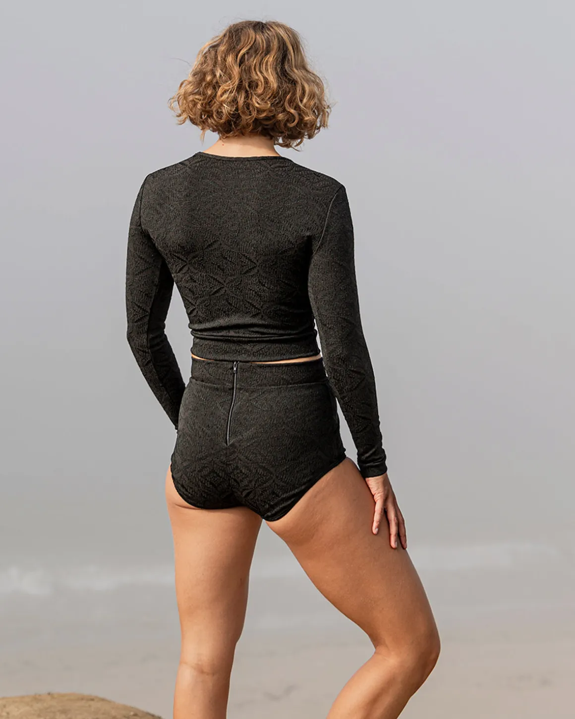 Palomar Crop Top Rashguard - Licorice