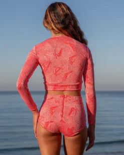 Palomar Crop Top Rashguard - Sunrise Glide